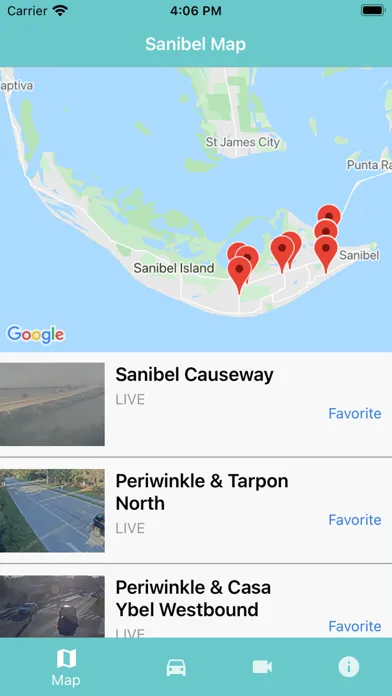 Zrzuty ekranu City of Sanibel Traffic Cams